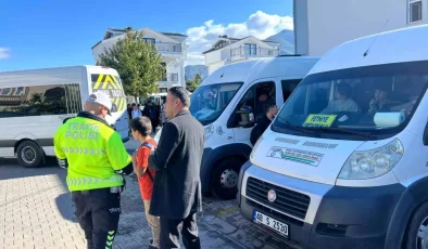 Fethiye’de Öğrenci Servis Araçlarına Yoğun Denetim